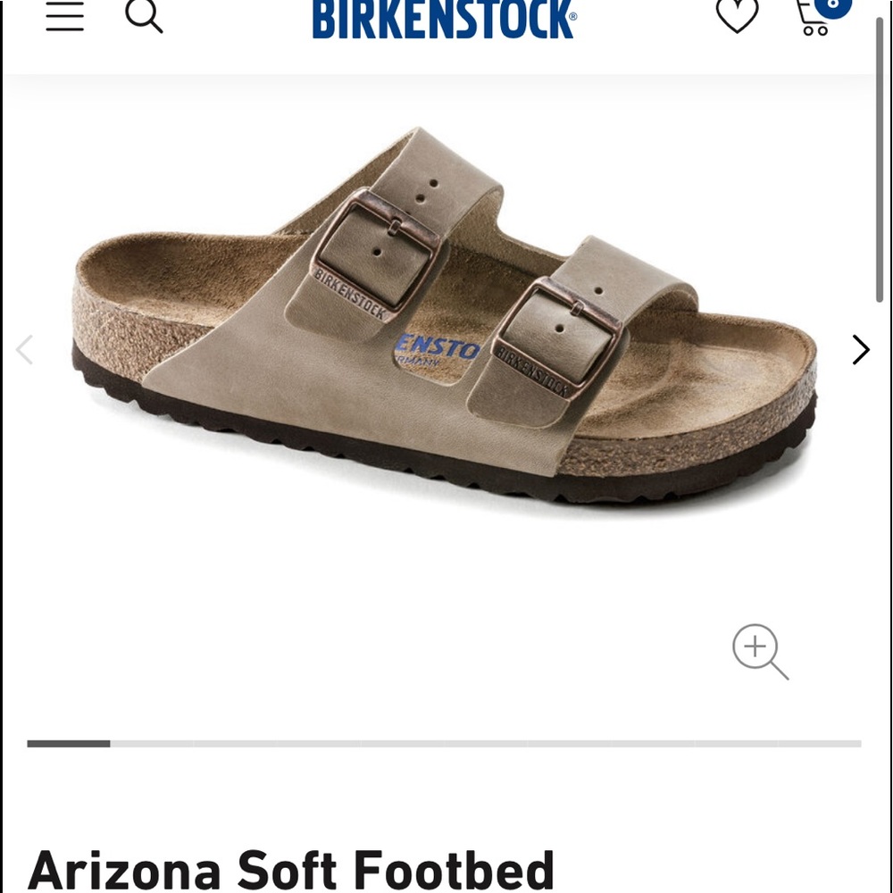 Birkenstock Arizona oiled leather tobacco colour